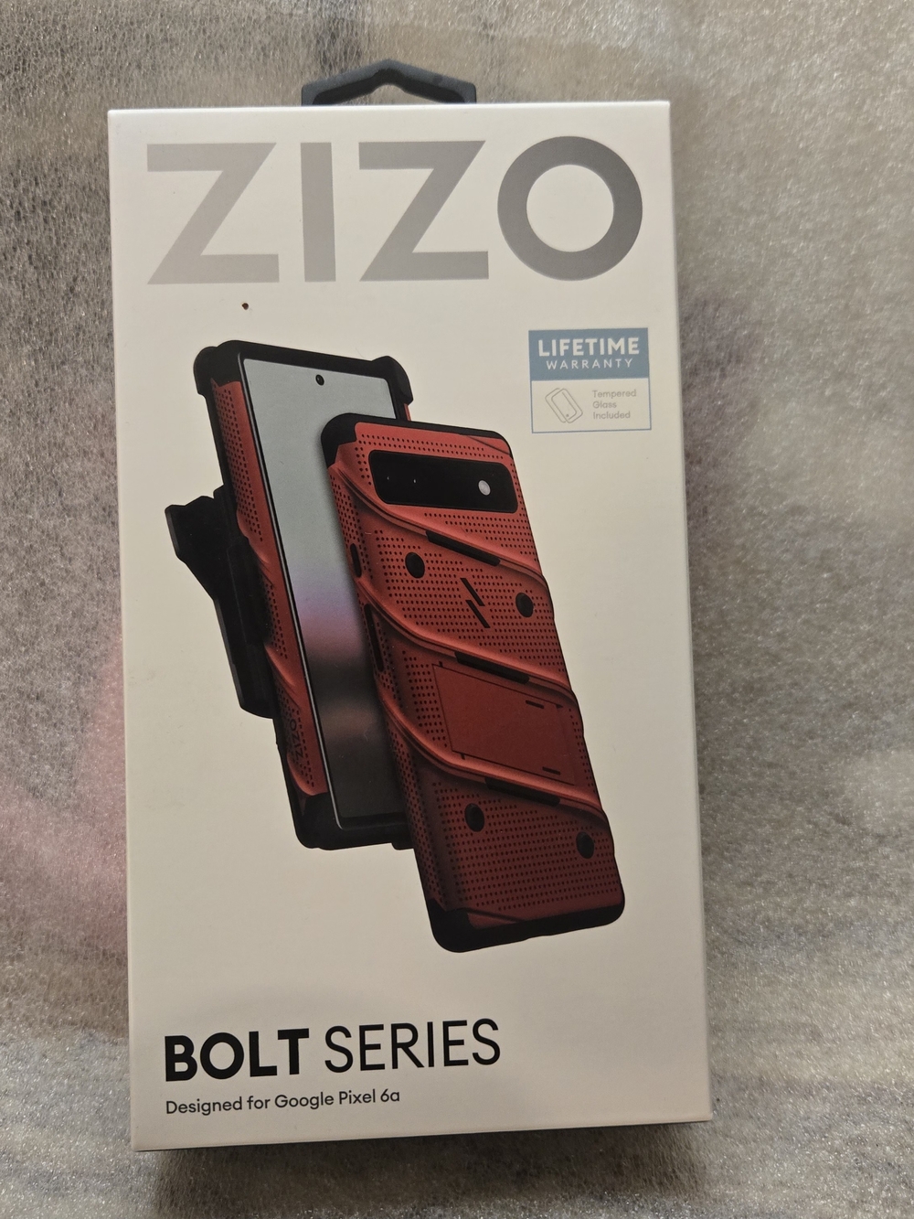 ZIZO Bolt Series Protective Case for Google Pixel 6a — Red
